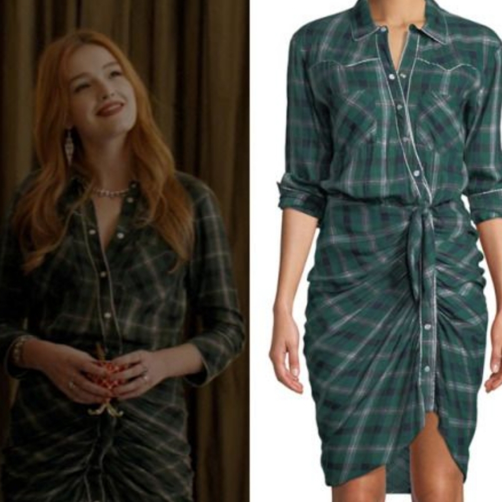 Veronica Beard Green Plaid Dress - Picture 4 of 16